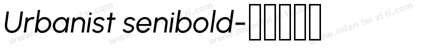 Urbanist senibold字体转换